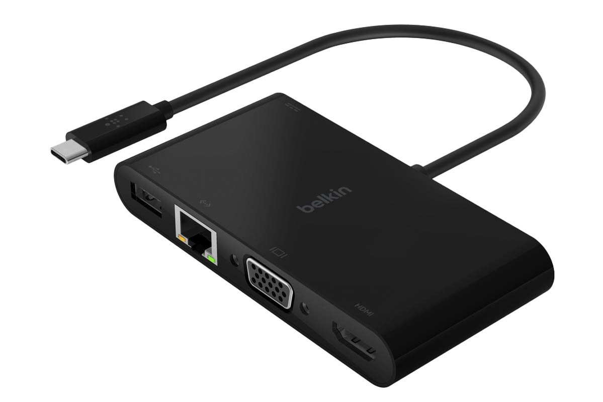 Obrazek przedstawia adapter multimedialny Belkin AVC004.