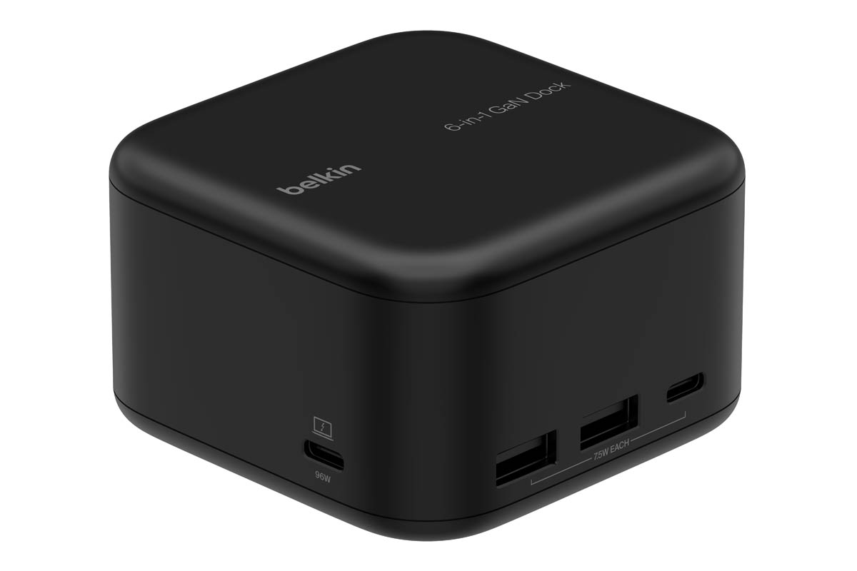 Obrazek przedstawia stację dokująca 6w1 marki Belkin.